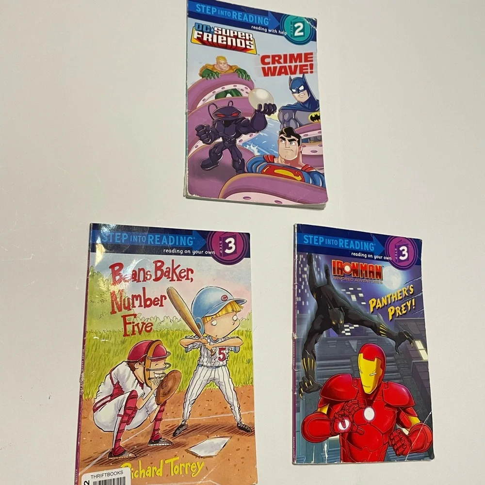 3 Step into Reading Step Paperback (Iron Man/ DC Super Friends/ Beans Baker, #5